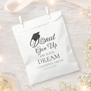 Sachets En Papier N'abandonnez pas votre rêve Graduation donut