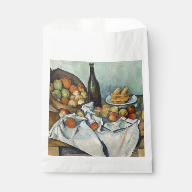 Sachets En Papier Nature morte Panier de pommes Peinture de Cézanne  (Devant)