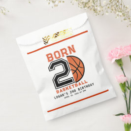 Sachets En Papier Né 2 Ball Basketball 2e fête d'anniversaire
