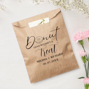 Sachets En Papier Ne partez pas sans un beigne mariage régal