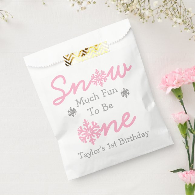 Sachets En Papier Neige Beaucoup De Plaisir D'Être Un (Scellé)