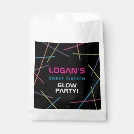 Sachets En Papier Neon Sweet 16 Anniversaire Glow Party