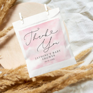 Sachets En Papier Neuf Baby shower Rose Cloud