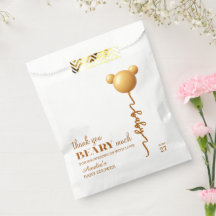 Neutral Gold Teddy Balloon Beary Thank You