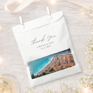 Sachets En Papier Nice France Mariage Favor Photo Merci