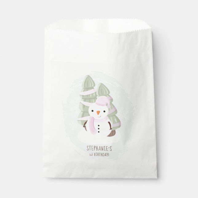 Sachets En Papier Noël des motoneiges (Devant)