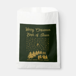 Sachets En Papier Noël religieux, Naissance de Jésus