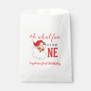 Sachets En Papier Noël Vintage Père Noël premier anniversaire