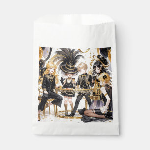 Sachets En Papier Noir et or, Luxe riche, Style Moulin rouge