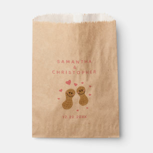 Sachets En Papier Noix sur l'autre mignon Mariage rose