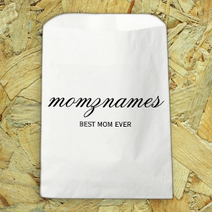 Sachets En Papier Nom de la calligraphie personnalisée de la meilleu