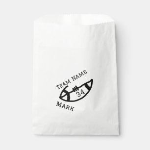 Sachets En Papier nom de l'équipe ajouter nom du joueur date sports