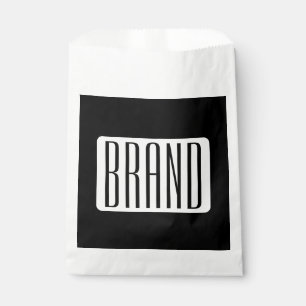 Sachets En Papier Nom moderne ou nom de marque modifiable pour l'ent