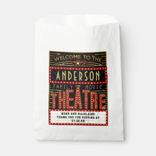 Sachets En Papier Noms de mariage de cinéma de maïs éclaté de