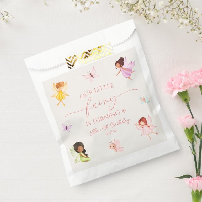 Sachets En Papier Notre Fée Fée Enchantée Fées Anniversaire (Scellé)