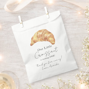 Sachets En Papier Notre Petit Croissant 1er Anniversaire Merci
