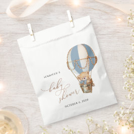 Sachets En Papier Nounours, ballon gonflable bleu, fête prénatale