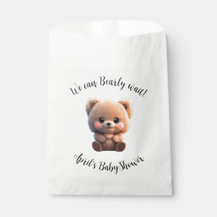 Sachets En Papier Nous pouvons Bearly Wait Baby shower ours en peluc