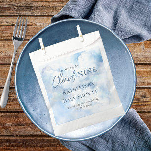 Sachets En Papier Nous Sommes Sur Cloud Neuf Blue Boy Baby shower