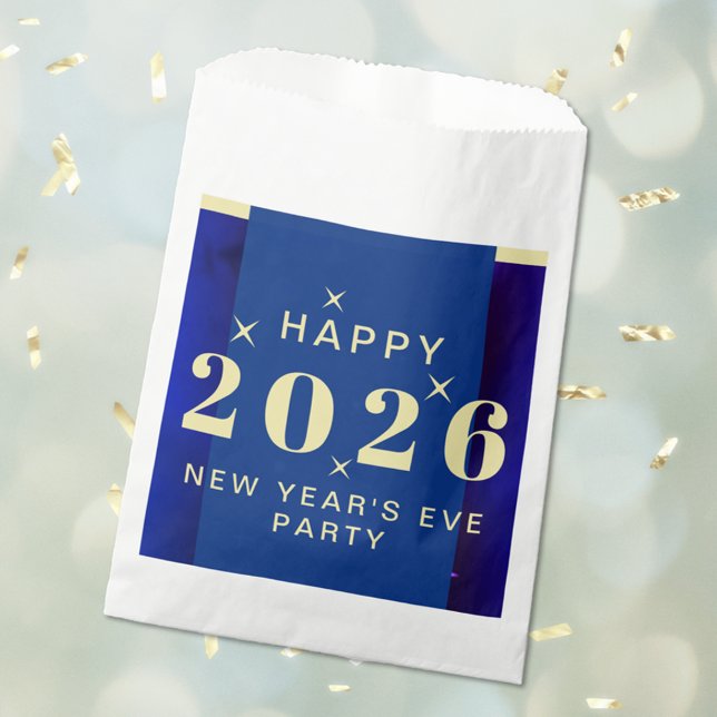 Sachets En Papier Nouvel An Sove Fête (New Years Eve Holiday Party Favor Bag)