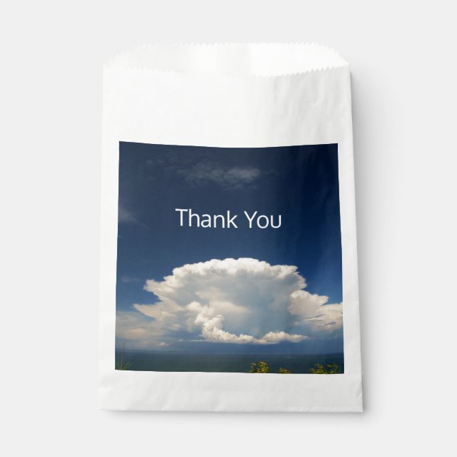 Sachets En Papier Nuage de Puffy blanc (Devant)
