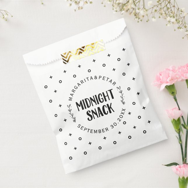 Sachets En Papier Nuit Snack élégant Mariage (Scellé)
