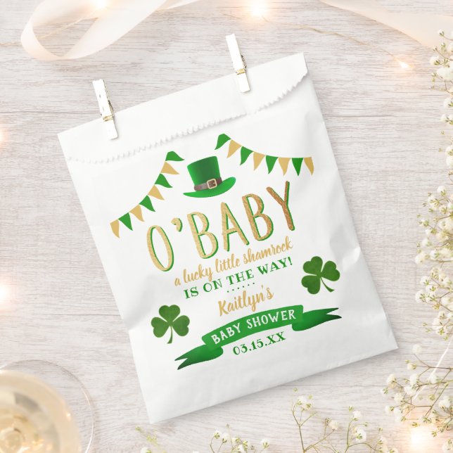Sachets En Papier O'Baby St. Patrick's Day Baby shower (Coupé)