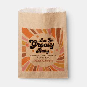 Sachets En Papier Obtenons un Baby shower rétro Super