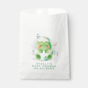 Sachets En Papier Œuf de dinosaure mignon aquarelle garçon Baby Show