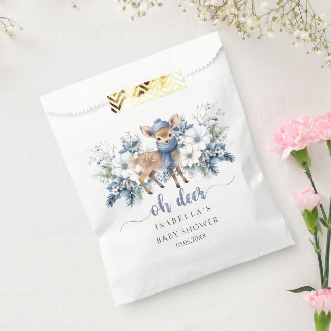Sachets En Papier Oh Deer Winter Boy Baby shower (Scellé)
