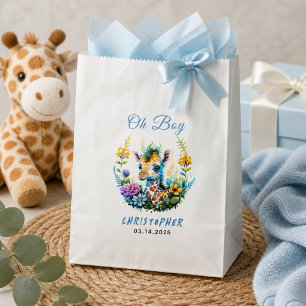 Sachets En Papier Oh Garçon ! Baby Shower de bébé girafe