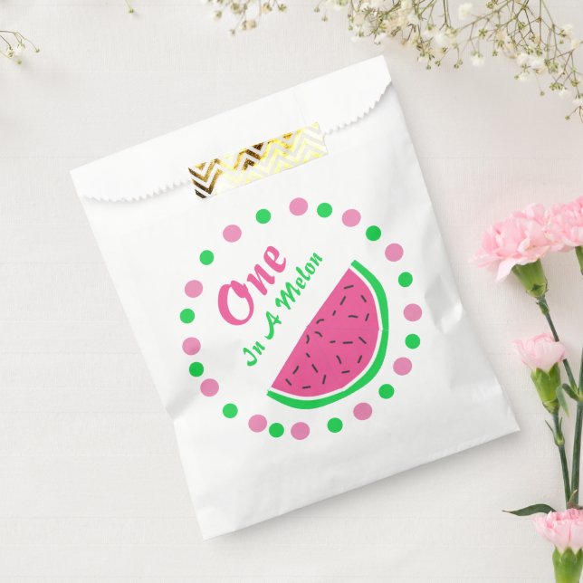 Sachets En Papier One In A Melon 1er Anniversaire (Scellé)