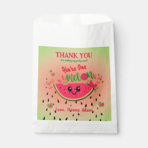Sachets En Papier One In A Melon Watermelon Premier anniversaire de 