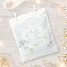 Sachets En Papier ONE Silly Goose Blue 1st Birthday Party