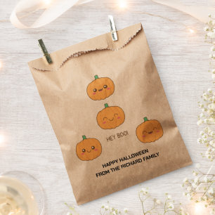 Sachets En Papier Orange Cute Halloween   Candy Design Moderne