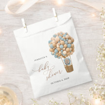 Ours, Ballons Bleus, Ballons à Air Chaud, Baby sho