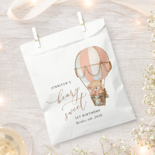 Sachets En Papier Ours En Conflit, Ballotte À Air Chaud Rose, Premie