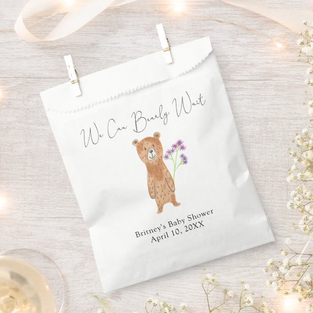 Sachets En Papier ours en peluche - on peut attendre (Coupé)
