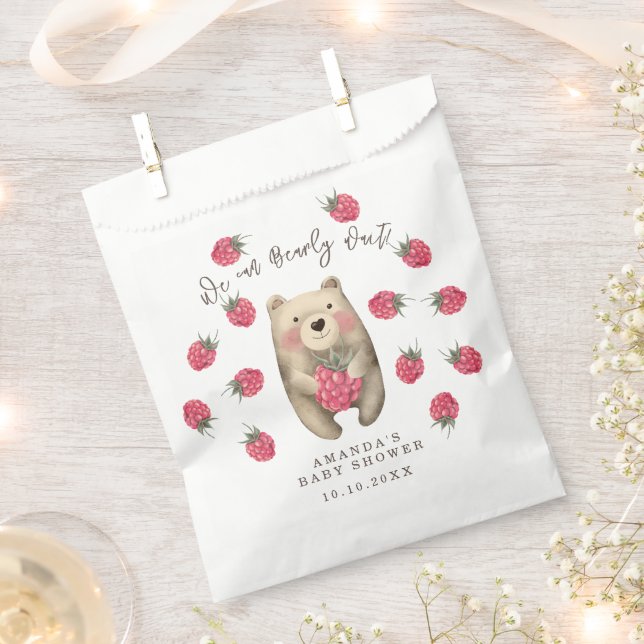 Sachets En Papier Ours - on peut attendre baby shower (Coupé)