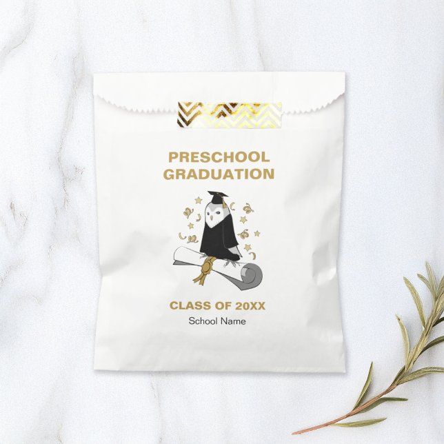 Sachets En Papier Owl Preschool / Kindergarten Graduation Party (Créateur téléchargé)