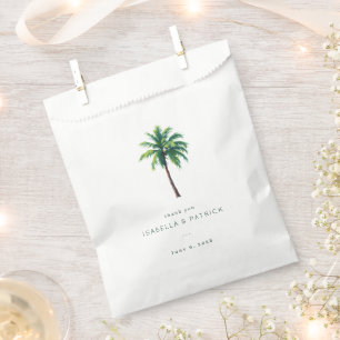 Sachets En Papier Palmier Tropical Vert Reconnaissant