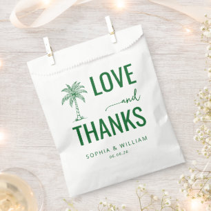 Sachets En Papier Palmier Vert Chaud