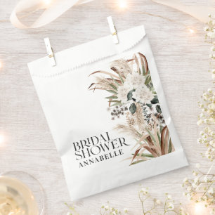 Sachets En Papier Pampas de douche nuptiale fête moderne boho
