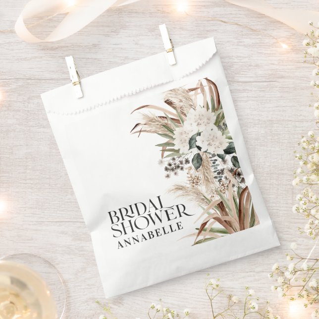 Sachets En Papier Pampas de douche nuptiale fête moderne boho (Coupé)