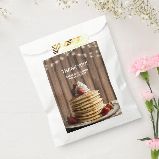 Sachets En Papier Pancakes rustiques Baby shower bébé et brunch (Scellé)