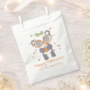 Sachets En Papier Panda Eyeball Boire Coeurs Heureux Halloween