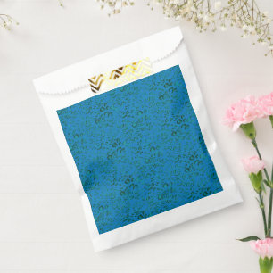Sachets En Papier Papier d'emballage bleu avec un motif géométrique