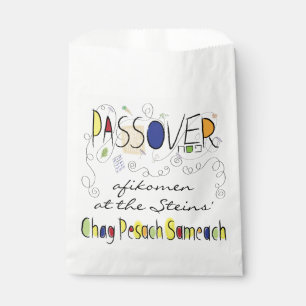 Sachets En Papier Pâque "Chag Sameach" Goodie Favoriser Sac