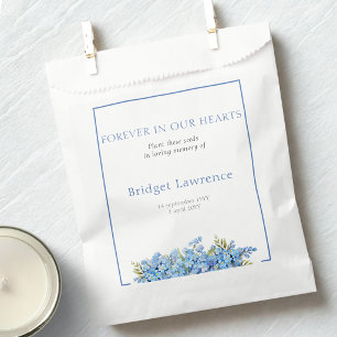 Sachets En Papier Paquet de graines funéraires de Myosotis Jolies