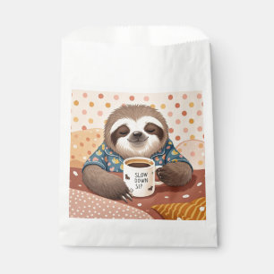 Sachets En Papier Paresse de dessin avec yeux somnolents exagérés